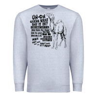 Heather Grey New Hump day camel Guess What Day Premium Sweatshirt - DesignPulse