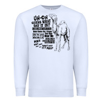 White New Hump day camel Guess What Day Premium Sweatshirt - DesignPulse