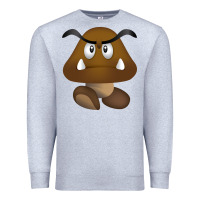 Heather Grey goomba Premium Sweatshirt - DesignPulse