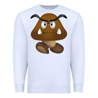 White goomba Premium Sweatshirt - DesignPulse