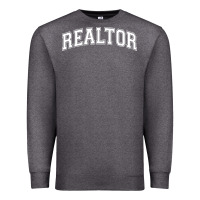 Charcoal Heather realtor Premium Sweatshirt - DesignPulse