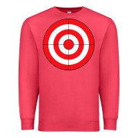 Cardinal bulls eye target lazy diy halloween costume darts shooting t shirt Premium Sweatshirt - DesignPulse
