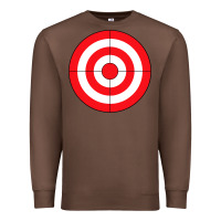 Chestnut bulls eye target lazy diy halloween costume darts shooting t shirt Premium Sweatshirt - DesignPulse