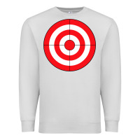 Dove Grey bulls eye target lazy diy halloween costume darts shooting t shirt Premium Sweatshirt - DesignPulse