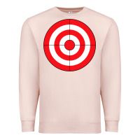 Pale Pink bulls eye target lazy diy halloween costume darts shooting t shirt Premium Sweatshirt - DesignPulse