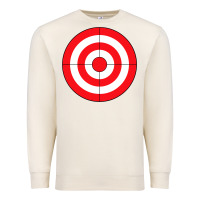 Sandshell bulls eye target lazy diy halloween costume darts shooting t shirt Premium Sweatshirt - DesignPulse