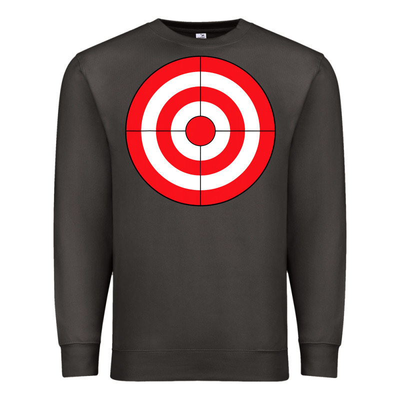 Bulls Eye Target Lazy Diy Halloween Costume Darts Shooting T Shirt Premium Sweatshirt by DesignPulse | Teevron