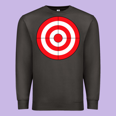 Bulls Eye Target Lazy Diy Halloween Costume Darts Shooting T Shirt Premium Sweatshirt Designed By Designpulse