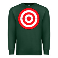 Sports Green bulls eye target lazy diy halloween costume darts shooting t shirt Premium Sweatshirt - DesignPulse