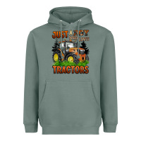 Sage just a boy who loves tractors Heavyweight Hoodie - BarkalooDesign