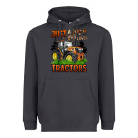 Smoke just a boy who loves tractors Heavyweight Hoodie - BarkalooDesign