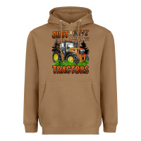 Toasted Coconut just a boy who loves tractors Heavyweight Hoodie - BarkalooDesign