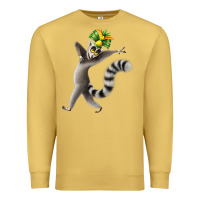 Antique Gold All Hail King Julien Premium Sweatshirt - DesignPulse