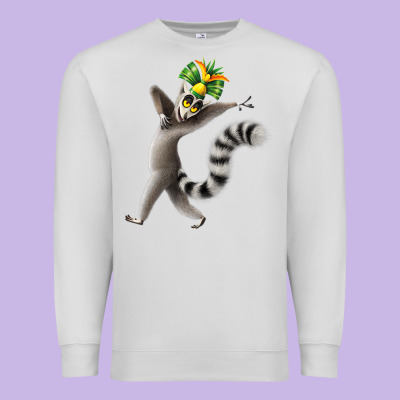 All Hail King Julien Premium Sweatshirt Designed By Designpulse