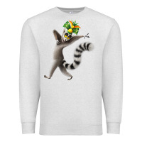 Oatmeal Heather All Hail King Julien Premium Sweatshirt - DesignPulse