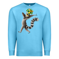 Ocean Blue All Hail King Julien Premium Sweatshirt - DesignPulse