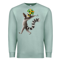 Seafoam All Hail King Julien Premium Sweatshirt - DesignPulse