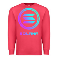 Cardinal solana crypto sol coin blockchain decentralized application long sleev Premium Sweatshirt - DesignPulse