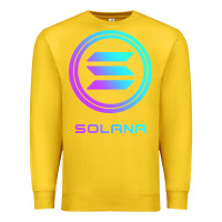 Lemon solana crypto sol coin blockchain decentralized application long sleev Premium Sweatshirt - DesignPulse