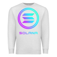 Oatmeal Heather solana crypto sol coin blockchain decentralized application long sleev Premium Sweatshirt - DesignPulse