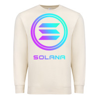 Sandshell solana crypto sol coin blockchain decentralized application long sleev Premium Sweatshirt - DesignPulse