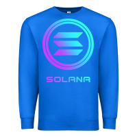 True Royal solana crypto sol coin blockchain decentralized application long sleev Premium Sweatshirt - DesignPulse