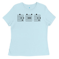Baby Blue Guitar Chord dad Ladies Tee - Bettercallsaul