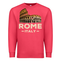 Cardinal Cool Vintage Roma Italia Colosseum Souvenirs, Rome Italy Pullover Hood Premium Sweatshirt - DesignPulse