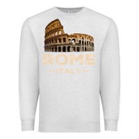 Oatmeal Heather Cool Vintage Roma Italia Colosseum Souvenirs, Rome Italy Pullover Hood Premium Sweatshirt - DesignPulse