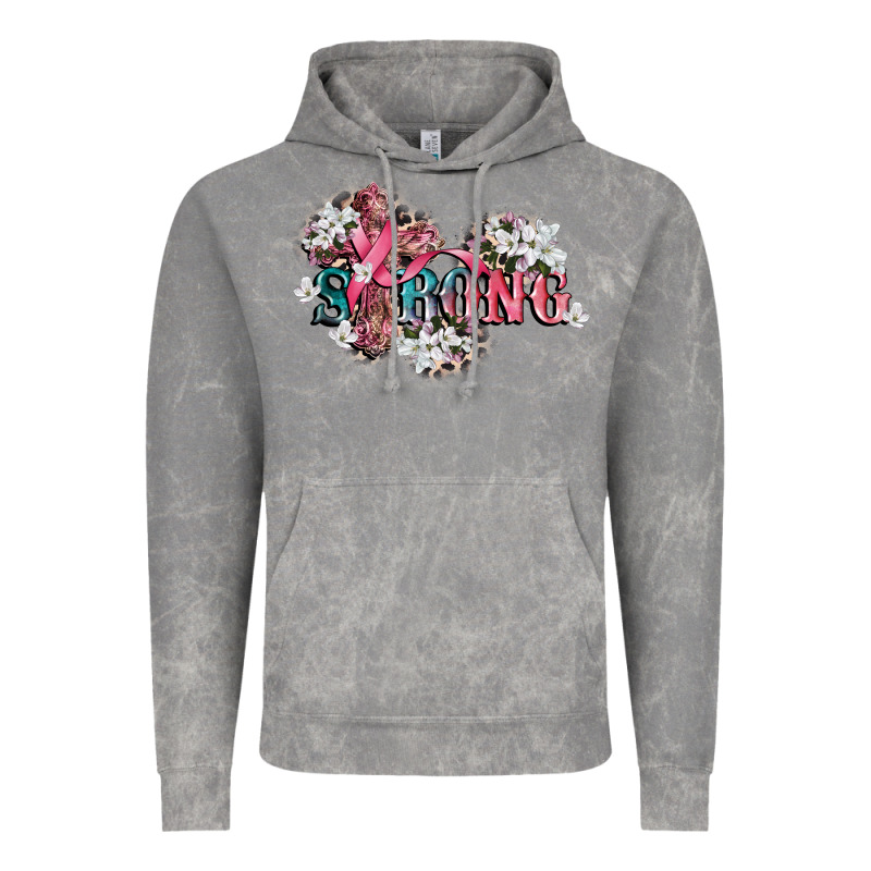 Strong Cancer Awareness 12 Inches 300 Dpi Vintage Hoodie by CowGirlArtShop | Teevron