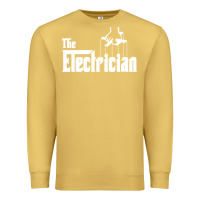 Antique Gold the electrician the godfather parody design hipste Premium Sweatshirt - PixelWave