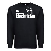 Black the electrician the godfather parody design hipste Premium Sweatshirt - PixelWave