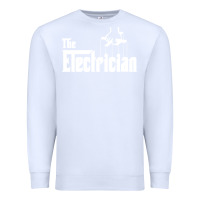 White the electrician the godfather parody design hipste Premium Sweatshirt - PixelWave