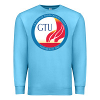 Ocean Blue graduate, theological, education (GTU) Premium Sweatshirt - PixelWave