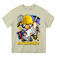 Mossy Architect life gnome Heavy Core Tee - BarkalooDesign