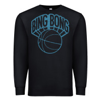 Black bing bong vintage distressed Premium Sweatshirt - PixelWave
