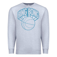 Heather Grey bing bong vintage distressed Premium Sweatshirt - PixelWave