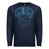 Navy bing bong vintage distressed Premium Sweatshirt - PixelWave