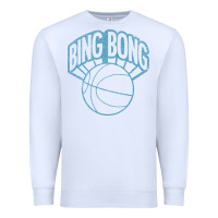 White bing bong vintage distressed Premium Sweatshirt - PixelWave