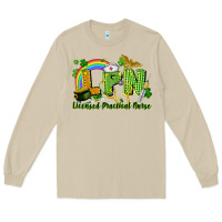 Mushroom LPN Licensed Practical Nurse St. Patrick's Day Long Sleeve Tee - CowGirlArtShop