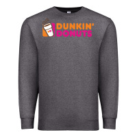 Charcoal Heather Dunkin'donuts Premium Sweatshirt - PixelWave