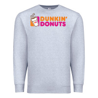 Heather Grey Dunkin'donuts Premium Sweatshirt - PixelWave