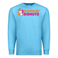 Ocean Blue Dunkin'donuts Premium Sweatshirt - PixelWave