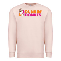 Pale Pink Dunkin'donuts Premium Sweatshirt - PixelWave