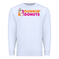 White Dunkin'donuts Premium Sweatshirt - PixelWave