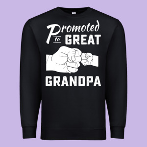 Promoted To Great Grandpa Premium Sweatshirt Designed By Pixelwave