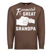 Chestnut Promoted to Great Grandpa Premium Sweatshirt - PixelWave