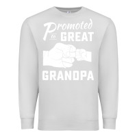 Dove Grey Promoted to Great Grandpa Premium Sweatshirt - PixelWave
