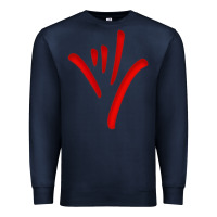 Navy asl (american sign language) tshirt  i love you classic Premium Sweatshirt - PixelWave