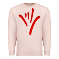 Pale Pink asl (american sign language) tshirt  i love you classic Premium Sweatshirt - PixelWave